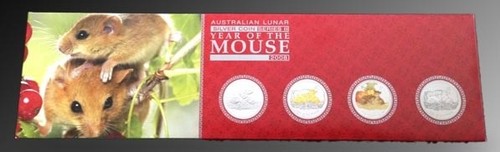 Lunar dollaro 2008 set - 4x,