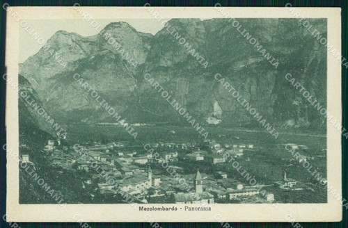 Trento mezzolombardo cartolina - mezzolombardo,