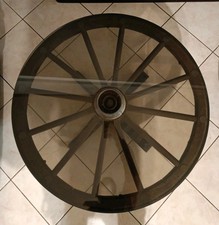 Tavolo Vintage Con Ruota Di