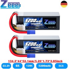 2x Zeee 6S Lipo batteria