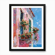 Quadro Balcone Ad Amalfi 2 Art