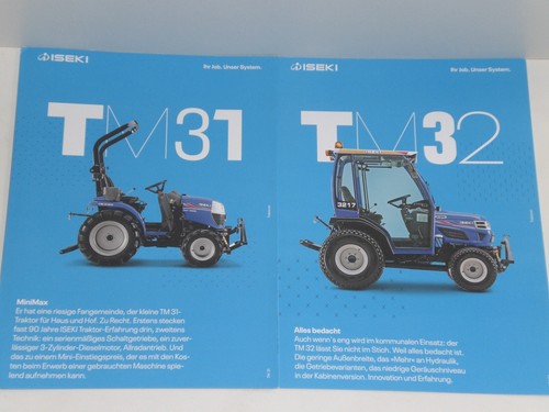 Brochure trattori iseki - brochure, tm31