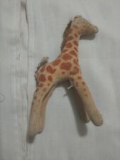 Piccola Antica Giraffa Peluche Con Imbottitura In Paglia Vintage Anni 30/40