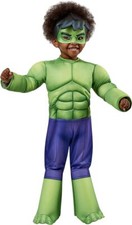 Rubie's Costume Hulk Deluxe con Tuta Imbottita con Maschera Vestito Carnevale
