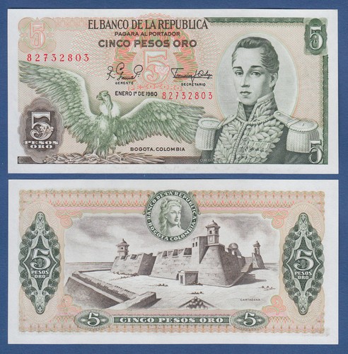 Colombia 5 pesos - /,