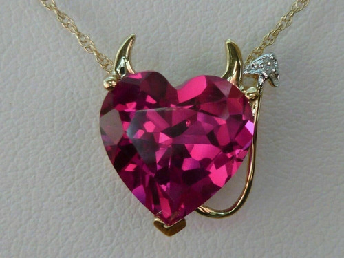 Ciondolo cuore diavolo taglio - cuore,