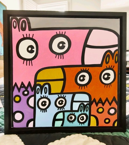 Giraffe gang 2022 dipinto - 'giraffe, 2022,