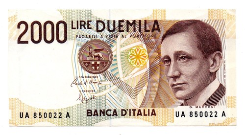 Italia banconota da 2000 - -,