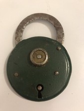 Antico Vintage lucchetto in ferro con chiave 800 NON perfettamente funzionante