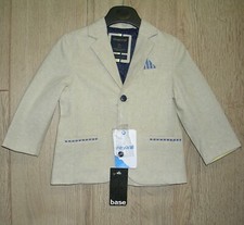 Cappotto giacca blazer lino beige ragazzo Mayoral nuovo con etichette età 12 80 cm