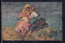 Cartolina Pittore Beppe Ciardi Mammine ZD773