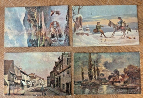 Postcards carte olio - carte,