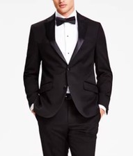 Kenneth Cole giacca tuta uomo slim flessibile smoking 37 R nuova $395 29454006-006