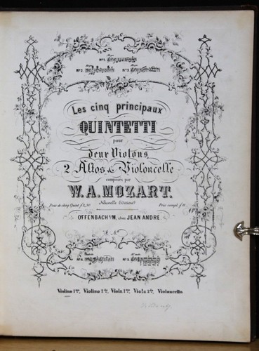 Mozart cinque principali - i,