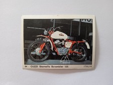FIGURINA MOTO 2000 PANINI 1972 GUZZI STORNELLO SCRAMBLER 125 n 94 CON VELINA