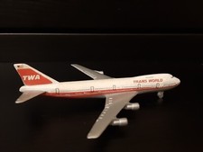 MODELLINO AEREO SCHABAK- BOEING 747 TRANS WORLD- MADE IN GERMANY