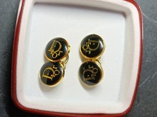 GEMELLI CRISTIAN DIOR PLACCATURA IN ORO