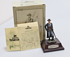 Statua in metallo cowboy