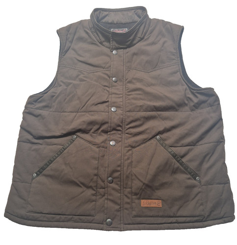 Gilet imbottito marrone