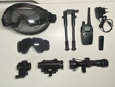 Accessori Air soft: Maschera x elmetto, Radio Midland, ottica 4x, Red Hot x2