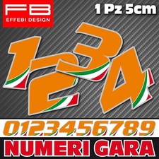 Adesivo Sticker NUMERI GARA
