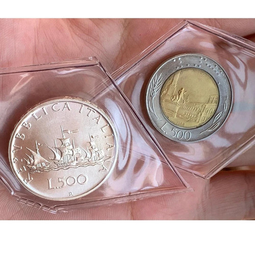 Repubblica italiana coppia 500 - italiana,