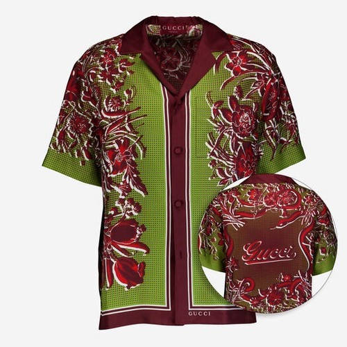Camicia gucci seta con - gucci,