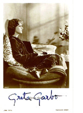 GRETA GARBO † 1990 autografo