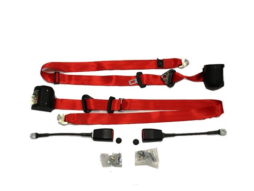 Cinture sicurezza rosse a - cinture,