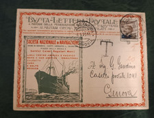 REGNO 1922 BLP CENT. 40 USATO SOCIETA' NAZIONALE DI NAVIGAZIONE