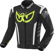 Berik Giacca Moto Pelle Uomo Motociclista Motocross Nuova Giacca