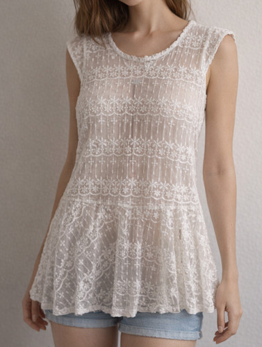 Shirt zara bianco panna - t,