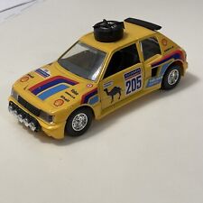 Peugeot 205 Turbo T16 Burago 1/24 Gialla Rally Vintage