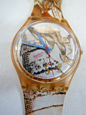 Un Orologio Swatch 1992 Scarso ""MASCHERADE"" GP105, Batteria Nuova, Completamente Funzionante, In Scatola