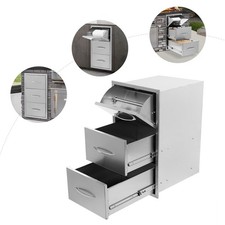 Cassetto Cucina Moderno Esterno Cassetto Acciaio Inox per BBQ Isola e Cucina US