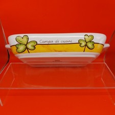 EGAN CAMPO DI CUORI  PIROFILA TORTIERA PIATTO PORTATA VASSOIO PIROFILA 26x20,5