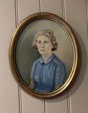 Dipinto ritratto ad olio di