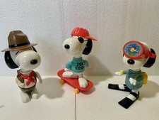 3 Pupazzi  Snoopy Peanuts 18cm