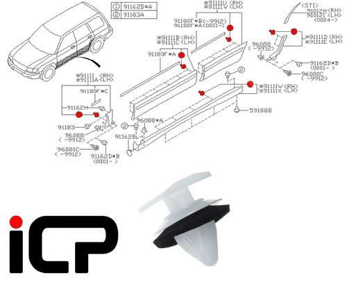 Clip protezione porta - 5x,