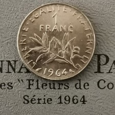 1 FRANC SEMEUSE 1964 FDC ISSUE