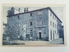 CARTOLINA BOLGHERI LIVORNO GIOSUÈ CARDUCCI ABITAZIONE ANIMATA PAESAGGISTICA