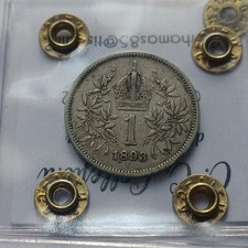 Silver Coin 1 Corona Ungheria