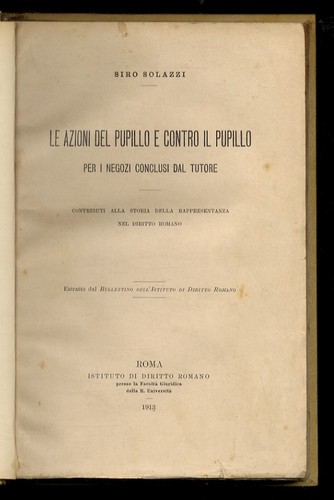 Azioni del pupillo - del, contro