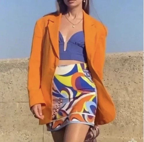 Zara minigonna stampa