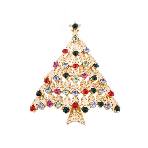 Albero natale spille strass - di,
