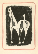 Pochoir Marino Marini "Cheval