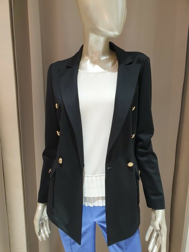 Blazer nero con tasche - , liu