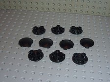10 x LEGO Round Dish black ref