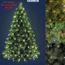 luci per albero di natale a led 252 luce fredda calda multicolore mantello rete