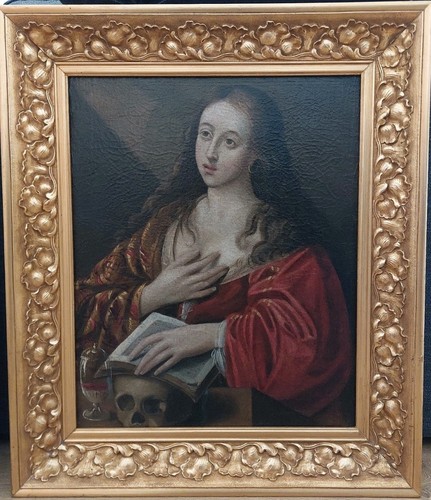 Antico dipinto olio tela - antico,